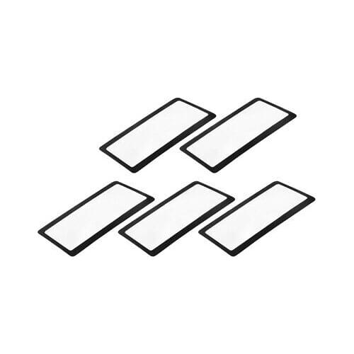 Fresnel Lens Magnifier 75mmx40mm 3X 300% Credit Card Magnifier Black 5pcs