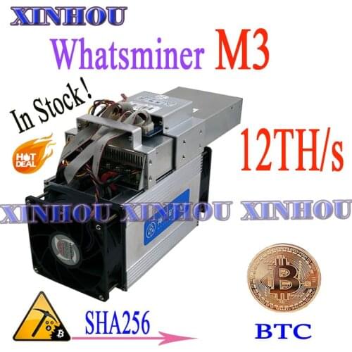 24 hour delivery! Asic Miner WhatsMiner M3X 11.5-13TH/S 1.8-2.1kw BTC mining Better than M3 M21S M20S S9 S17 T17 S15 T17e T3 T2T