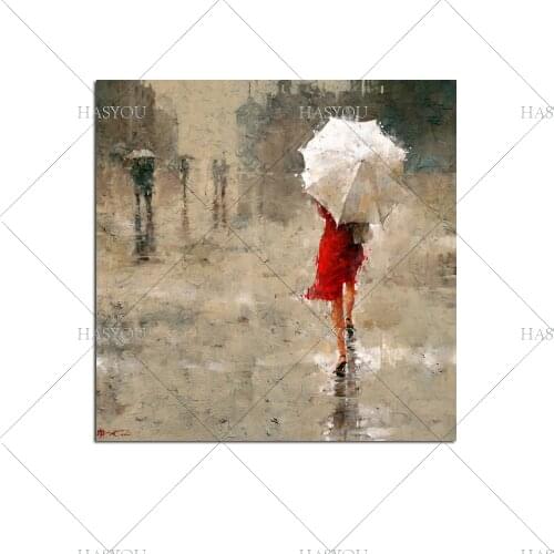 Hand-painted wall art beauty sill home women Modern Abstract oil painting on canvas elegant women picture
