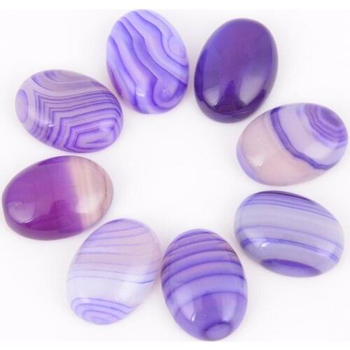 Natural Loose Bead Purple Striped Agates Beads for DIY Making Ring Pendant Earrings Handmade Jewelry No Hole J166