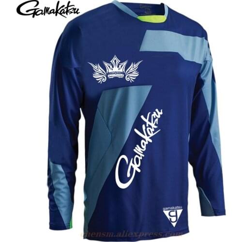 New Gamakatsu Sports Fishing Clothing Outdoor Mesh DAIWA Breathable Hooded Men Fishing Clothes Dawa Ice Silk Cool Fishing Shirts