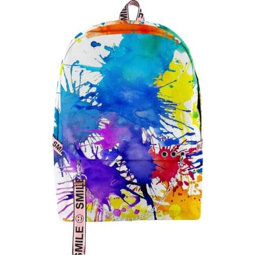 2020 New Hip hop 3D Print Tie dye backpack Schoolbag Men/Women Shoulder Travel Bag Harajuku Teenage Girls bag