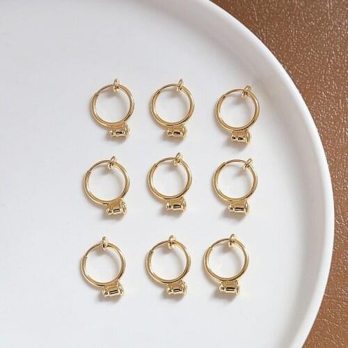 4pcs Color-preserving Clip On Earrings For Women Men spring earring pain-proof diy handmade jewelry accessories