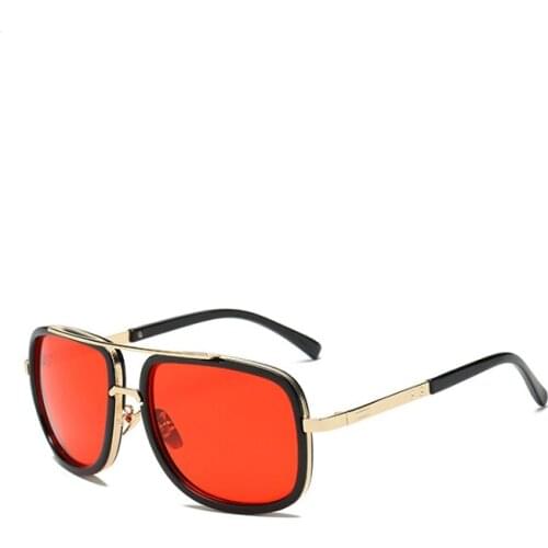 2020 Classic Oversized Men Sunglasses Luxury Brand Women Sun Glasses Square retro Oculos de sol Male UV400 Mirror Eyewear
