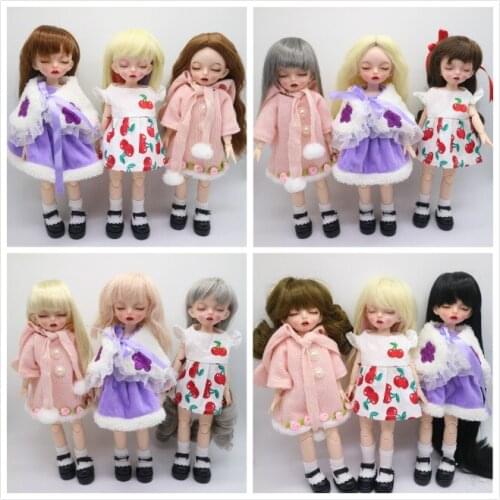 Sleeping Dolls BJD Girl dolls 30cm plastic doll selling with dress,wigs shoes 20191231