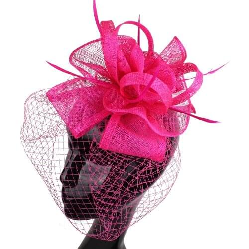 Vintage Wedding Bride Mesh Headwear Women Fascinators Hair Clip Handmade Nice Veils Hair Accessories Ladies Party Headpiece