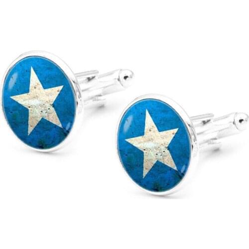 XK-5HXK0228 French Suits Cufflinks with White Five-Pointed Star Pattern Retro Mens Shirts Sleeve Nails Cuff Link in Collection