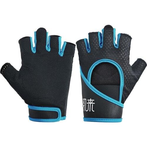 1 Pair Polyester Wear Resistant Outdoor Body Building Gym Fitness Weightlifting Glove