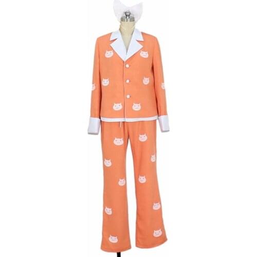 2018 Bakemonogatari Hanekawa Tsubasa with headwear Anime Cosplay Costume Uniform