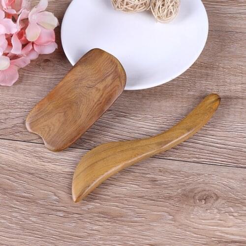 2021 New 2pcs Sandalwood Gua Sha Board Massage Scraper guasha Plates Slimming Guasha Body Care Massage Tool For Foot Arm