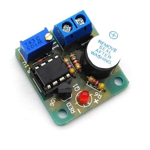 9V/12V Battery Sound And Light Alarm Against Over-discharge Protection Board Low Voltage /Under Voltage Protection Module
