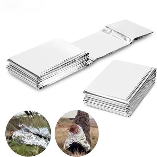 Emergency Blanket Disaster Relief Supplies Thermal Blanket Survival Space First Aid Sliver Rescue Curtain Military Blanket Safe