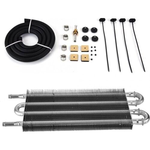 Car 4 Row Remote Transmission Oil Cooler Kit Auto-Manual Radiator Converter Automotive high quality spare parts