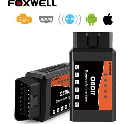 ELM327 1.5V OBD2 Scanner WIFI PIC18F25K80 ELM327 Car Diagnostic Tool for Android/IOS/iPhone/Windows ELM 327 OBDII Autoscanner