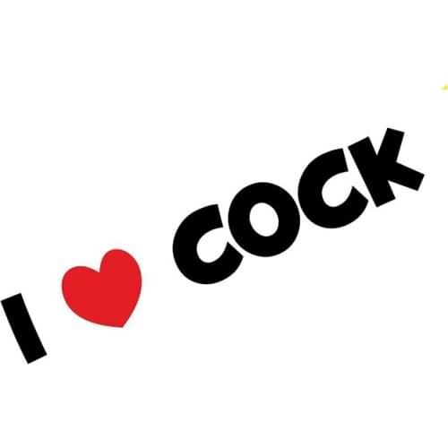 Fuzhen Boutique Decals Exterior Accessories I Love Cock Window Vinyl Car Sticker Joke Fun Funny Jdm Euro Bomb KK Decal