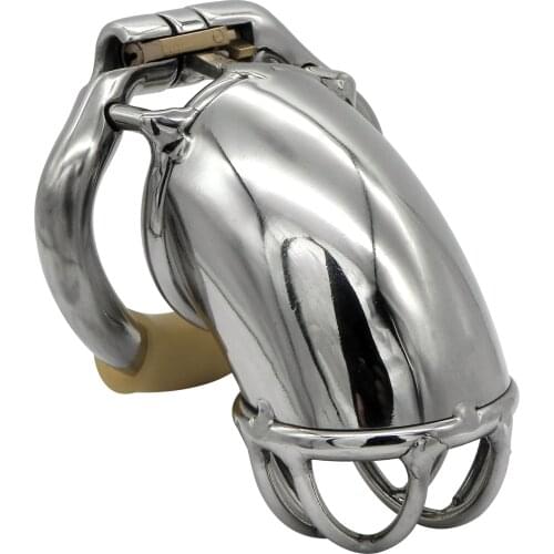 Ergonomic Stainless Steel Stealth Lock Male Chastity Device,Cock Cage,Penis Lock,Cock Ring,Chastity Belt,S057