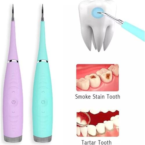 Oral Hygiene Electric Tartar Remover Cleaner For Teeth Ultrasonic Sonic Dental Scaler Tooth Calculus Stains Whiten Dental Tools