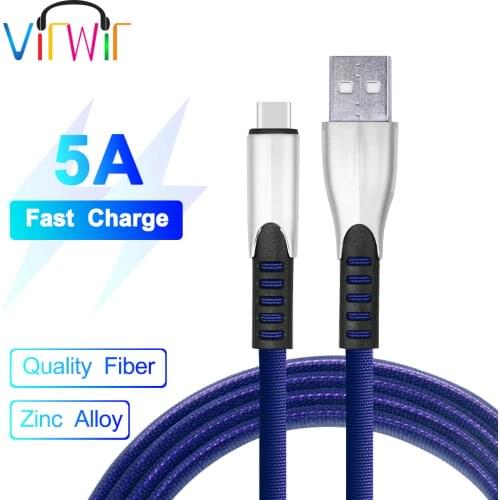 5A Fast Charging Cable Micro Usb/Type-C USB Charger Data 1M USB-C Cables For Xiaomi Huawei Android Mobile Phone Cable USB Cord