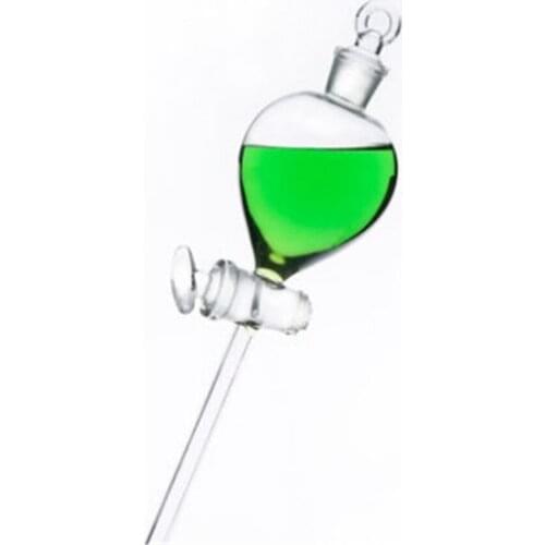 60ml Lab Glass Dropping Funnel Ball Shape With Glass Stopcock Metering Tool Lab Supplies