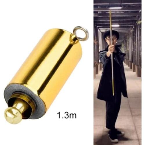 110/130/150cm Metal Magic Pocket Staff Portable Stick Arts Telescopic Rod Wand Toy Magic Stage Magicians Magic Trick Accessory