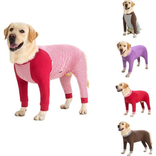 Large dog clothing / full coverage dog pajamas / lightweight pullover large puppy pajamas / dog pajamas