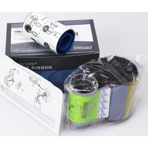 Original Datacard 535000-003 YMCKT Resin Card Printer Ribbon 500 Images for CP40 CP60 CP80 CD800