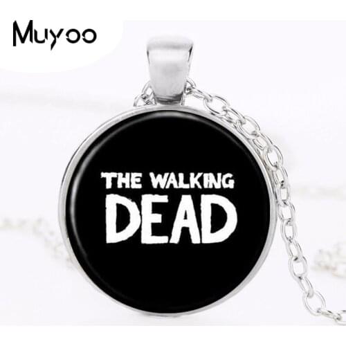 2017 THE WALKING DEAD Necklace Pendant Rick punk jewelry Gothic Glasses ancient Pendant Necklace gift Chain HZ1
