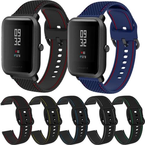 WatchBand For Xiaomi Huami Amazfit Bip / Bip S U lite pop Strap 20mm Silicone bracelet For Amazfit BIP U pro WristStrap Nw style