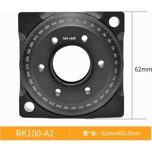 RK100-A2 degree rotating frame polarizing plate wave plate frame optical laboratory lens holder optical platform accessor