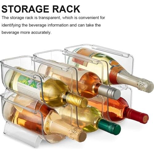 Stackable Wine Rack Wine Racks Bottle Cabinet Stand Holders Space Saving Beer Storage Bracket Holders Wine Bottle DisplayCabinet