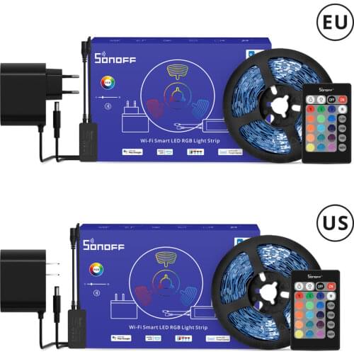 Sonoff L1 lite-5M Smart LED Light Strip 2M 5M 5050 RGB cuttable led tape sonoff RGB controller/amplifier/adapter/remote control