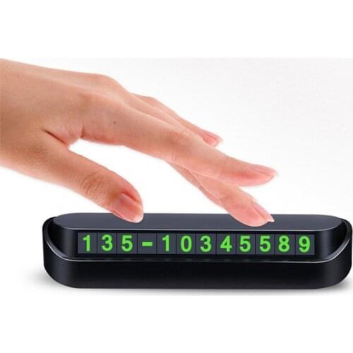 Temporary Car Stop Plate Mobile Phone Number Plate Luminous Temporary Car Transfer Car Number Plate Interior Ornaments