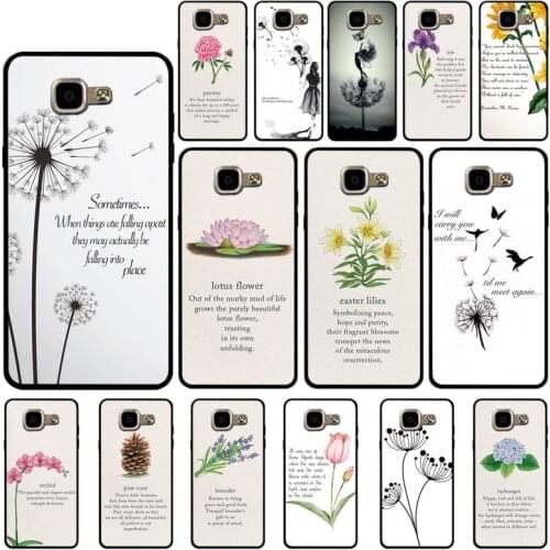 YNDFCNB Dandelion Art Aesthetic Flowers Title Slogan Phone Case for Samsung A6 A8 Plus A7 A9 A20 A20S A30 A30S A40 A50 A70