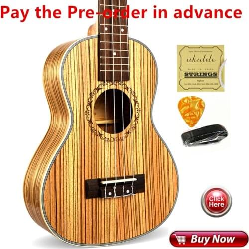 Pay the Pre-order in advance 23" Concert Ukulele 4 AQUILA Strings Hawaiian Mini Acoustic Guitar Ukelele 12 Patterns guitarra
