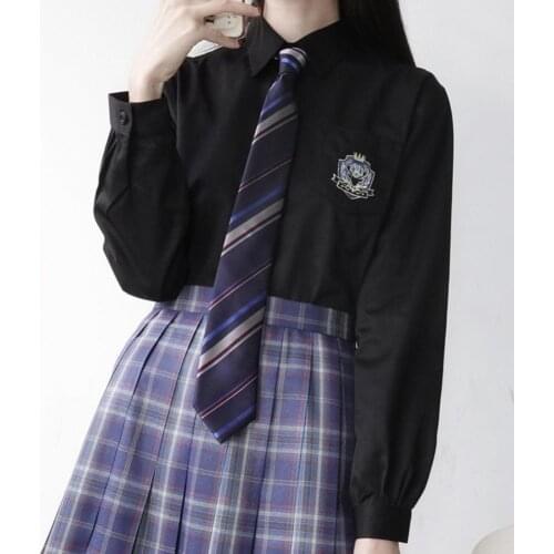 Ladies Shirt Durable Embroidery Spring Ladies Long Sleeve Shirt for School