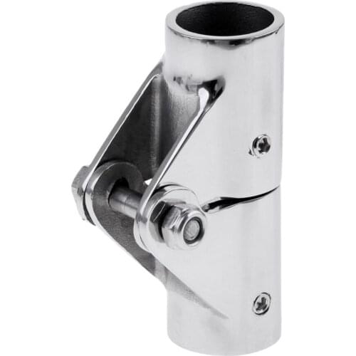 1 Pcs Folding Swivel Coupling Tube Pipe Connector For Boat Hand Rail Tube/Pipe Boat Hardware 316 Stainless Steel 180 Degree Fold