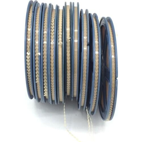 12pcs Side hole sequins 5mm flat glitter sequin reel with length 95meters/reel sequins spangle CD for Embroidery