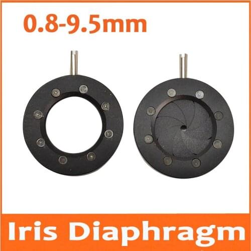 20pcs 0.8-9.5mm Amplifying Zoom Optical Digital Camera Microscope Adapter Iris Diaphragm Aperture Condenser with 8 Blades