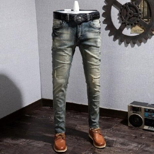 2020 New Autumn Arrival High Quality Casual Slim Elastic Skinny Jeans Men Pencil Pants Size 28-38