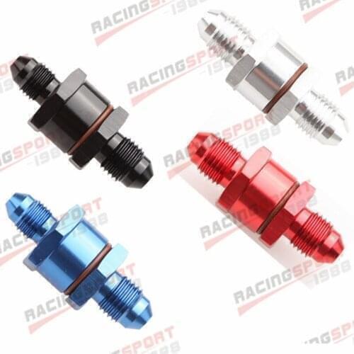 8AN Male To 8AN Male High Flow Billet Turbo Oil Feed Line Filter 150 Micron red/blue/silver/black
