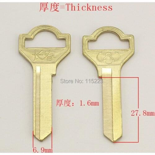 A064 right groove Wholesale Locksmith Keymother Brass House Home Door Blank Key Blanks Keys 25 pieces/lot