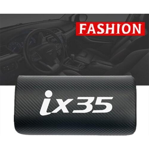 Car Styling for Hyundai ix35 IX25 IX45 Santa fe Accessories car neck pillows both side pu leather single headrest 1pcs