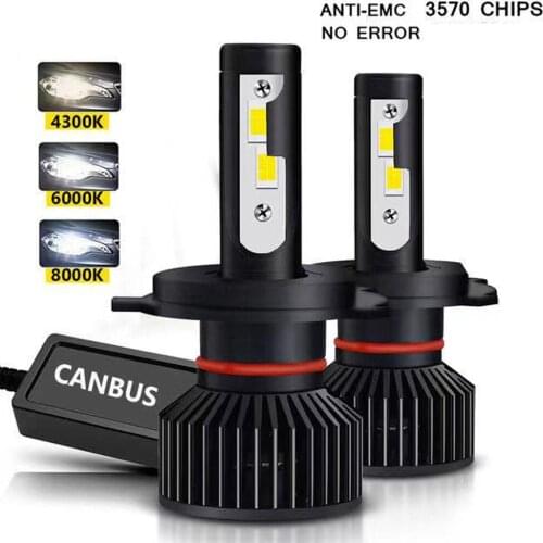 2Pcs No Error H4 H7 110W 30000LM Canbus H1 H8 H9 H11 9005 HB3 9006 HB4 Car LED Light Headlight Turbo Fog Lamp 6000K 12V
