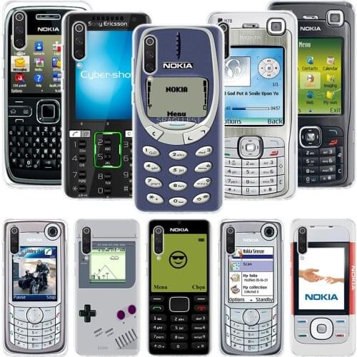 Retro Mobile Phone Funny Phone Case For Xiaomi Mi Note 10 11 9 8 10T 9T CC9 A1 A2 A3 5X 6X Pocophone F1 X3 F2 Pro Lite Coque Cov