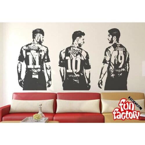 Soccer stars Wall Decal Sticker Creative Vinyl Sports home Decal