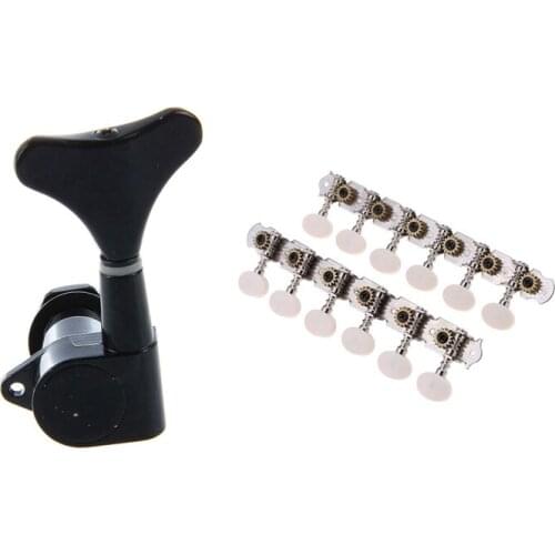 Hot AD-2 Pairs Black String Tuning Pegs Machine Heads & 2x 6R6L 12 String Acoustic Guitar Tuning Key Peg Tuner Machine Head