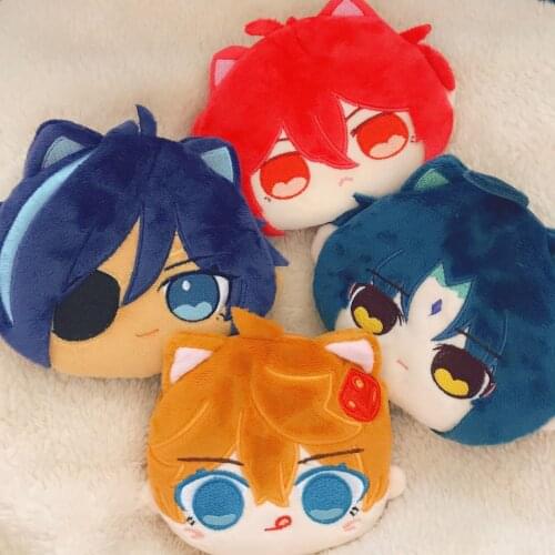 Genshin Impact Xiao Kaeya Diluc Tartaglia Zhongli Cute Plush 10cm Doll Coin Purse Wallets Game Soft Cotton Toy Xmas Gift
