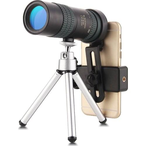 10-300X40 Adjustable Su-Per Telephoto Zoom Monocular Telescope with Tripod and Phone Clip