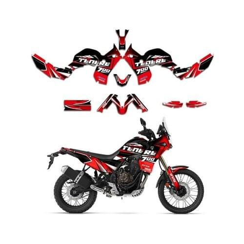 Motorcycle Team Graphic ATV Decal Sticker Kits for YAMAHA TENERE T 700 2020 2021