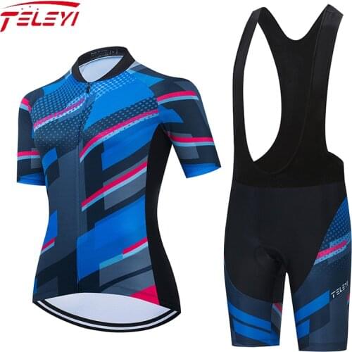 Cycling Clothes Women Summer Cycling Jersey suit Short Sleeve set Quick-Dry Ropa Ciclismo Road Bike Jersey MTB Cycling Clothing